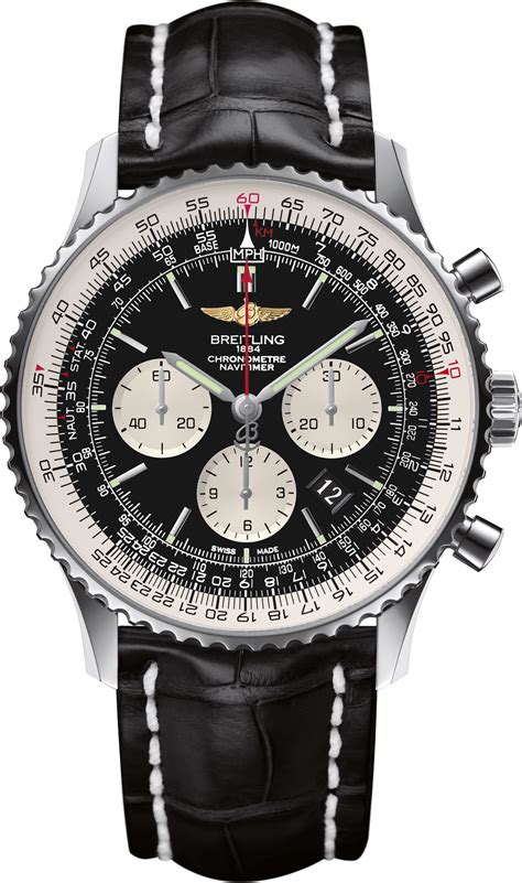 breitling navitimer 01 46 black dial chronograph|breitling navitimer b01 review.